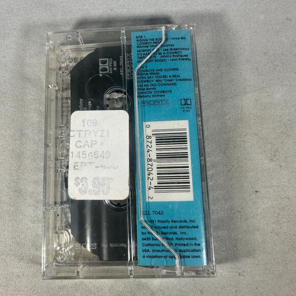 Countrys Greatest Hits Rodeo Days Volume 12 Cassette 1991 Priority Records - Picture 2 of 2